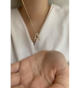 kişiye özel minimal harf kolye