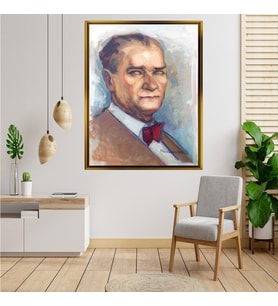 ÇERÇEVELİ ATATÜRK TABLO S591