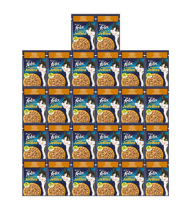 Felix Sensation Tavuk & Havuçlu Kedi Yaş Mama 85 Gr X 26 Adet (Kahverengi)