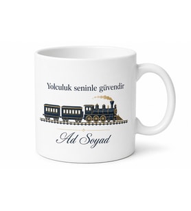 Kondüktöre Hediye İsimli Baskılı Kupa Bardak Özel Tasarım Hediye