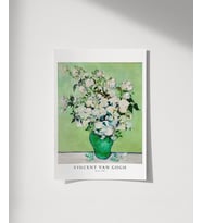Çerçevesiz Poster Van Gogh Güller (Çok Renkli)