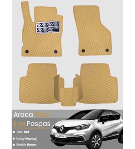 RENAULT CAPTUR 1 (2013-2019) Uyumlu EVA Paspas Tam Set–Araca Özel,Oto Paspas