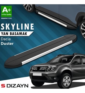 S-Dizayn Dacia Duster Skyline Aluminyum Yan Basamak 173 Cm 2009-2018 A+ Kalite