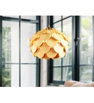İngiliz Tarzı Pull Modern Globe Küre Doğal Ahşap MDF 3D Lazer Kesim Rustik Salon Avize