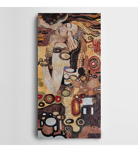 Gustav Klimt Panoramik Kanvas Tablo