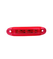 Kırmızı Parmak Led Dorse Lamba 3 Ledli 9cm 12-24V