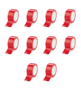 Omeyva Takviyeli Tamir Bandı - İzolasyon Onarım Çadır Bandı - Kırmızı - 48 mm x 10 YRD - 10 Rulo