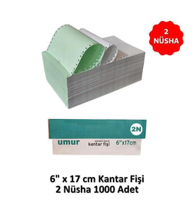 UMUR Kantar Fişi 6x17 2 Nüsha 1000 li (Beyaz)