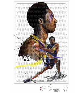Colorful of Kobe Bryant Puzzle 240 Parça Yapboz