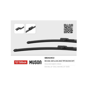 SİLECEK SÜPÜRGESİ T7 60CM+60CM 12> AMOROK 15>TRANSPORTER İNCE TİP DÜĞMELİ