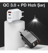 Northcity USLİON 20W USB QC3.0 Şarj PD3.0 Hızlı Şarj Aleti Şarj Başlık-(5775)