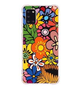 PrintiFy Samsung Galaxy A31 Uyumlu Retro Color 2 Baskılı Şeffaf Köşe Korumalı Antişok Kılıf