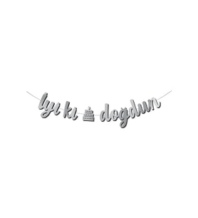 Banner Gümüş Iyi Ki Doğdun