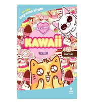 Kawaii Neşelen - En Tatlı Çıkartmalı Boyama Kitabı
