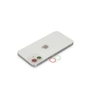 İphone 12 Renkli Kamera Lens Koruma Cam - Yeşil-Pembe