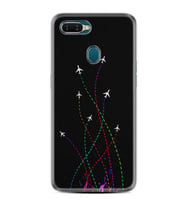 Oppo A5S A15 A16 A54 A55 A73 A74 Kılıf Desemli Silikon Line Planet 1736