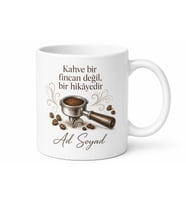 Barista Temalı Kahve Sever Kupası Özel Tasarım Baskılı Porselen Kupa Bardak Hediye