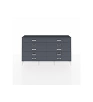 Arges Konsol 10 Çekmeceli  176x30x99 Antrasit-Antrasit