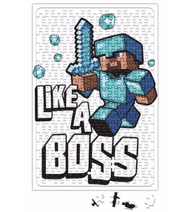 Minecraft Like a Boss Puzzle 240 Parça Yapboz