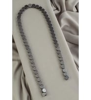 Hematit Taşı Kare Kesim Parlak Füme 8x8mm Doğal Taş Dizi