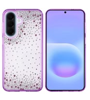 Galaxy A37 Kılıf Airbag Tasarımlı Damla Taşlı Şeffaf Pera Silikon Kılıf