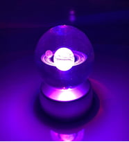 3d Samanyolu Temalı Satürn Gezegen Işıklı Cam Küre & Satürn Gezegen Küre Led Işıklı