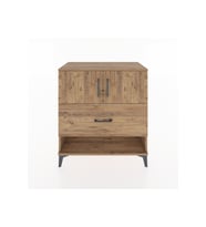 Hyperion Şifonyer Tek Raflı Tek Çekmeceli 2 Kapaklı 88x44x96 Çam-Çam