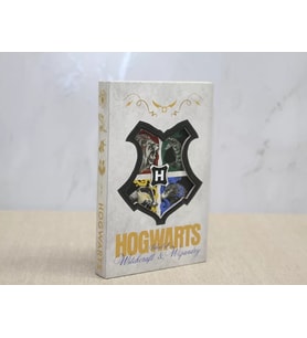 Harry Potter Hogwarts Amblemli Deri Defter (Krem)