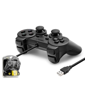 Pc Uyumlu Kablolu Usb Gamepad Oyun Kolu - Siyah W201S