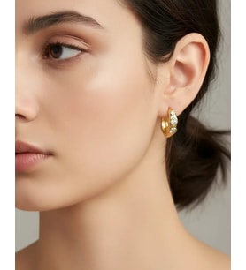 Xuping Gold Taşlı Tasarım Küpe - 25-xpkp150