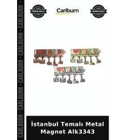 Özel Üretim Hediyelik Hatıra Dekoratif Turistik İstanbul Temalı Metal Magnet Alk3343
