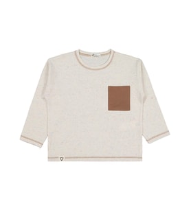 Civil Boys Cepli Overlok Dikişli 2-5 Yaş Sweatshirt - Bej