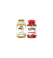 Flx Omega 3-6-9 Balık Yağı 180 Softgel   Nevfix Selenyum 200 Mcg 120 Tablet (Renksiz)