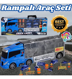 Rampalı Polis Tır Seti - Polis Taşıyıcı Tır - Kaydıraklı Kamyon - Araç Yol Seti - Tır Yol Seti - Oyu