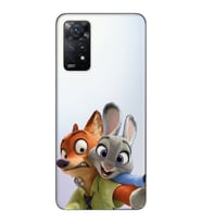 Redmi Note 12 Pro 4G Uyumlu Zootropolis Judy & Nick Tasarımlı Şeffaf Telefon Kılıfı