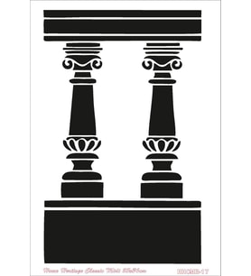 HOME HERITAGE CLASSIC MIDI 25X36CM HHCMR-17 STENCİL
