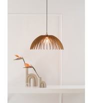 MediGlobe Modern Tasarım Model Doğal Ahşap MDF 3D Rustik Mutfak Avize