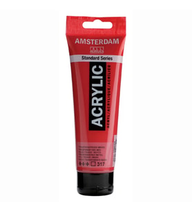 AMSTERDAM  RT17093172  AKRİLİK BOYA 120 ML. TRANSP. RED MD.