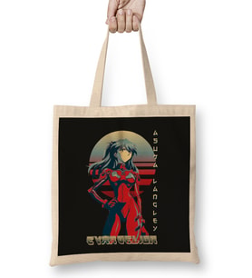 Asuka Langley Sohryu Evangelion 03 Bez Çanta Uzun Saplı