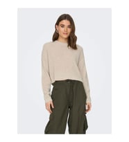 Only Kadın Düşük Omuzlu Crop Kazak - 15284453 (Krem)