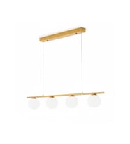 Fiorenza 4 Camlı Sıralı Yemek Masası Avize RA-AVZ- 6892-50-73 (Gold)