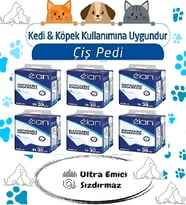 Kedi Köpek Çiş Pedi Ultra Emici 60cmx90cm 180 Adet