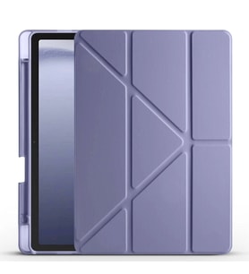 Galaxy Tab A9 Kılıf Zore Tri Folding Kalem Bölmeli Standlı Kılıf