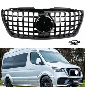 Mercedes Sprinter w907 gtr ön panjur ızgara seti krom-siyah 2019 sonrası