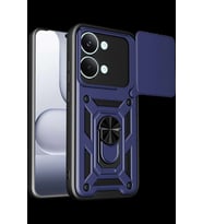 Poco X8 Pro Max Pars Lens Yüzüklü Silikon - Lacivert