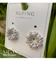 Xuping Taşlı İnci Detaylı Küpe - Kp00221