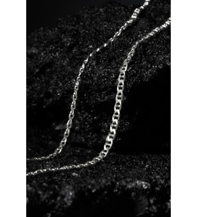 Barlı Model Gümüş Zincir Rose Kaplama 3,90 Mm Genişlik