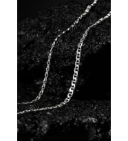 Barlı Model Gümüş Zincir Rose Kaplama 3,90 Mm Genişlik