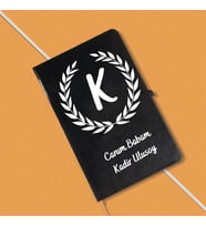 Gifttime Babaya Özel Deri Kaplı Defter (Siyah)