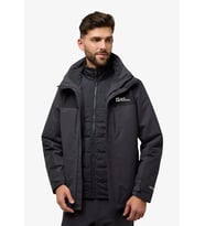 Jack Wolfskin Jasper 3IN1 Erkek Outdor Mont Gri